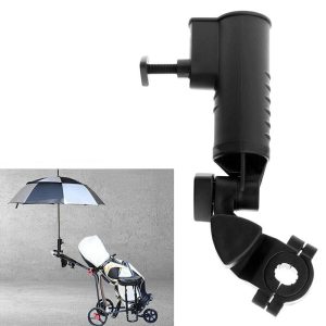 Universal Golf Cart Umbrella Holder Adjustable Angle Cart Umbrella Stand For Buggy Cart Baby Pram Wheelchair