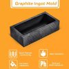 0.5kg-5kg Pure Graphite Ingot Mold With Handle Casting Crucible Melting Metal Gold Silver