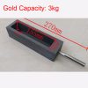 0.5kg-5kg Pure Graphite Ingot Mold With Handle Casting Crucible Melting Metal Gold Silver