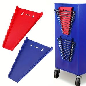 2pcs Wrench Organizer Magnetic Spanner Holders Tray Wrench Storage Rack