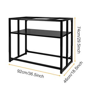 92x46cm Fish Tank Stand Metal Aquarium Stand 40 Gallon Aquarium Table