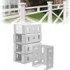 Aluminium Fence Bracket Railing Racks for Vinyl Fencing Panel to Post Connection