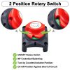 Battery Isolator 12V/24V/48V Battery Master Disconnect Isolator On/Off Switch Boat Marine Caravan