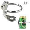 Boat Drink Holder Bottle Cup Holder Stainless Steel Cup Rack Rustproof Fit for Marine RV Truck Mugs