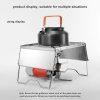 Foldable Camping Stove Stand Stainless Steel Pot Bracket Portable Grill Rack with Wind Screen Barbecue Grill Stand