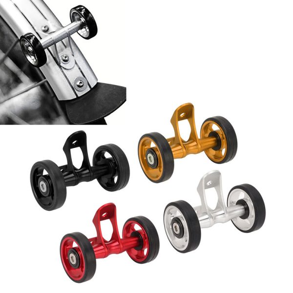 Folding Bike Brompton Easy Wheels Mudguard Rollers Bicycle Double Wheel