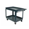 Heavy Duty 2 Level Workshop Trolley Large Garage Utility Service Cart Max Load 250kg Warehouse Rolling Tub Cart