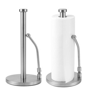 Stainless Steel Kitchen Vertical Paper Roll Holder for Kitchen Countertop Dining Table