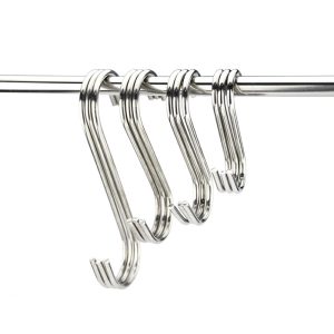 Shelf Storage Hook Stainless Steel Multifunctional S-Shaped Hanging Hooks