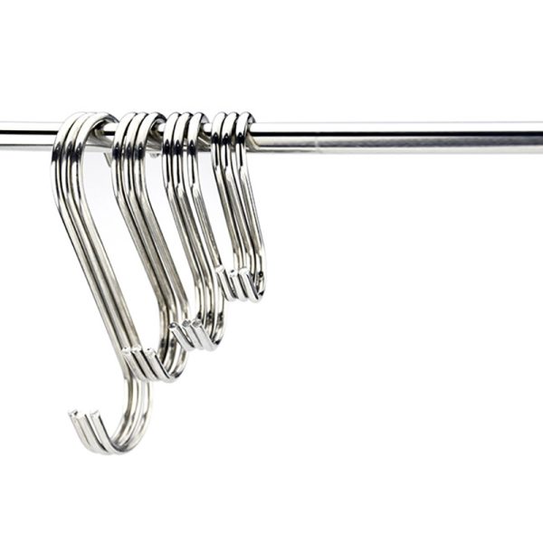 Shelf Storage Hook Stainless Steel Multifunctional S-Shaped Hanging Hooks