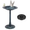 Outdoor Garden Bird Bath Pedestal for Yard Patio Backyard Courtyard