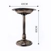 Outdoor Garden Bird Bath Pedestal for Yard Patio Backyard Courtyard