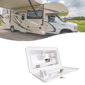 External RV Caravan Shower Box Kit Exterior Faucet Camper