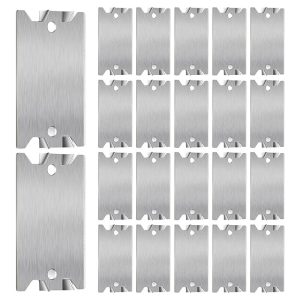 Safety Nail Plate for Wood Studs Cable Protector Plate with Pointed Prongs for Protecting Plumbing Wiring