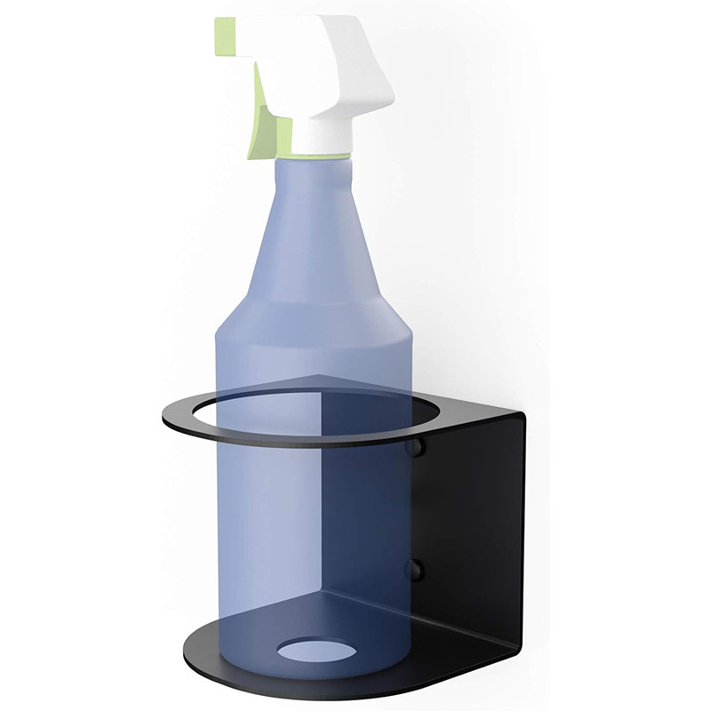 Spray Bottle Holder Easy Install Wall Mount Multifunctional Spray Can Rack