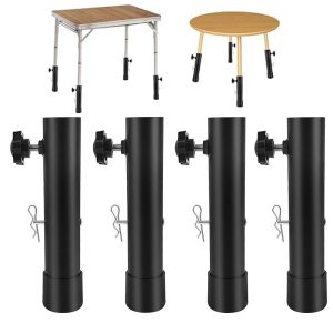 Table Leg Extender for Folding Tables Heavy Duty Steel Adjustable Folding Table Leg Risers