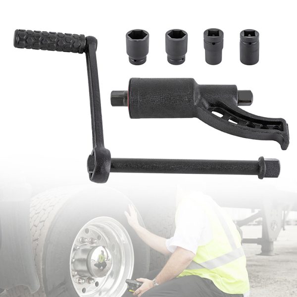 1:64 Ratio Truck Torque Multiplier Wheel Nut Socket Crack Wrench Tool Remover Set with 4 Socket 21-41mm