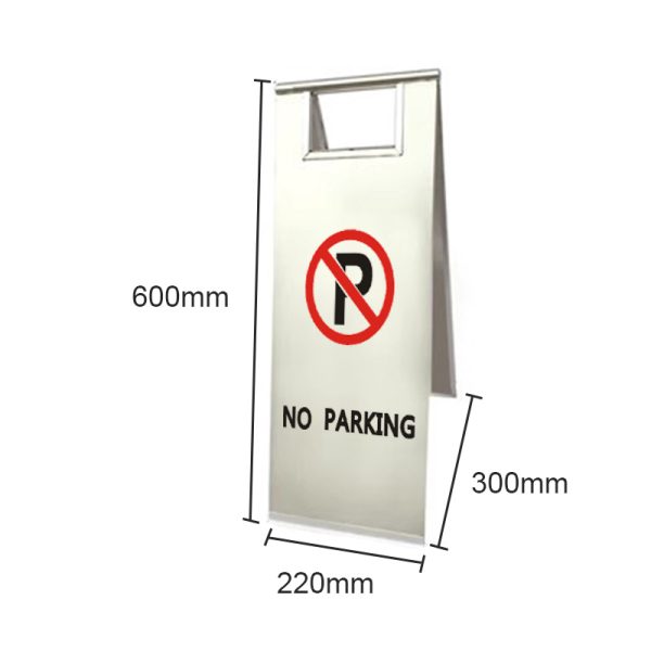 Warning Floor Stand Sign Stainless Steel Wet Floor Caution Sign No Entry Safety Warning Signs Custom Text