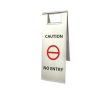 Warning Floor Stand Sign Stainless Steel Wet Floor Caution Sign No Entry Safety Warning Signs Custom Text