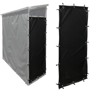 Weatherproof Firewood Rack Curtain Set Polyester Panel Curtains for Timber Sheds