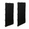 Weatherproof Firewood Rack Curtain Set Polyester Panel Curtains for Timber Sheds