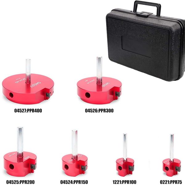 6pcs PVC Pipe Reamer Kit Alloy Steel Pipe Fitting Reamer Tools