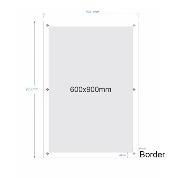 Custom Acrylic Picture Frame Floating Acrylic Poster Certificate Frame Wall Mount Acrylic Sign Board