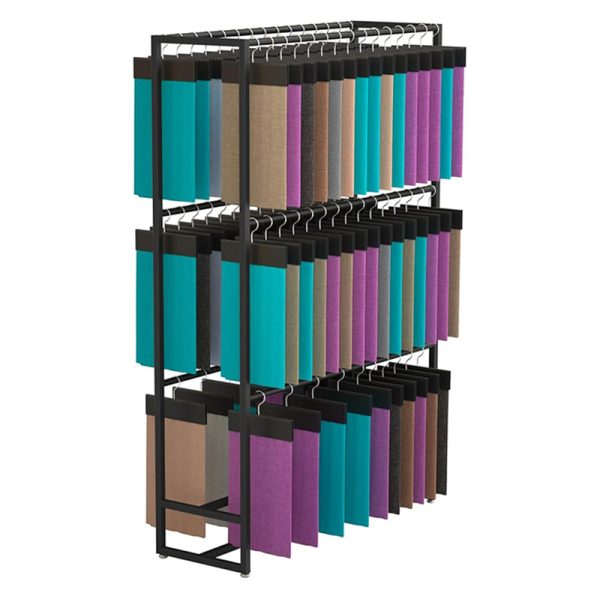 Fabric Sample Display Rack Multi-layer Double-sided Leather Ribbon Organizer Holder