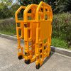 Expandable Safety Barricade Custom Logo Foldable Barrier Fencing with Casters for Traffic Hospital Airport Road Block Fence