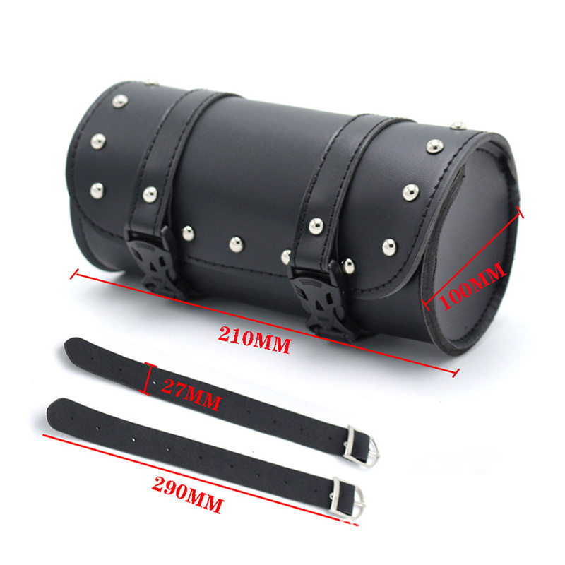 Motorcycle Front Fork Bag Universal Motorcycle Saddle Bag with 2 Fastening Straps