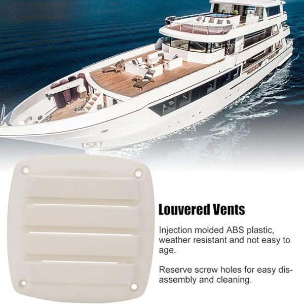 127x127x50mm Boat Louvered Vent Marine Air Vent Cover for RV Motorhome Yacht