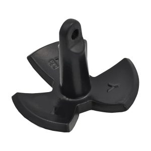 15LB 30LB Boat River Anchor Cast Iron Black Vinyl-Coated Mushroom Anchor