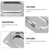 2pcs Boat Hatch Handle Stainless Steel Marine Handles Boat Flush Hatch Locker Recessed Lift Pull Handle