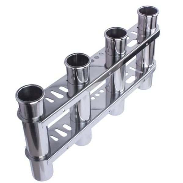 3 Tube Rod Holder Marine Boat 4 Tube Fishing Rod Holder Stainless Steel Storage Holder Rack