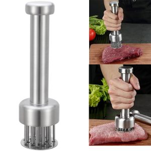 304 Stainless Steel Meat Hammer Professional Kitchen Tool Steak Beef Chicken Hammer for Poultry Fish Beef