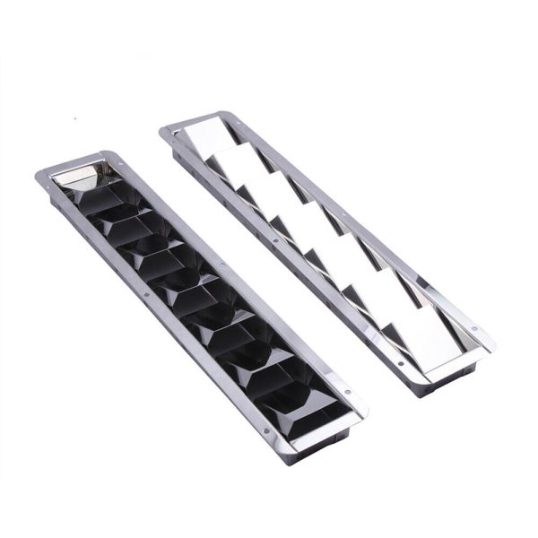 427x76mm Boat Louver Vent 8 Slots Ventilation Stainless Steel Marine Vent Grille