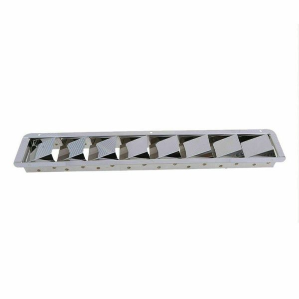 427x76mm Boat Louver Vent 8 Slots Ventilation Stainless Steel Marine Vent Grille