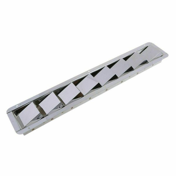 427x76mm Boat Louver Vent 8 Slots Ventilation Stainless Steel Marine Vent Grille