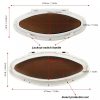 470x210mm Boat Portlight Internal Opening UV Resistant Oval Shape RV Marine Portlight