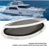 470x210mm Boat Portlight Internal Opening UV Resistant Oval Shape RV Marine Portlight