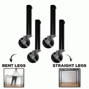 4pcs Table Leg Extenders with Wheels Mobile Table Risers for Desk Home Office Dresser