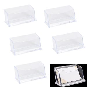 Acrylic Business Card Holders Freestanding Brochure Boxes for Office Desk Storage