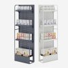 Adjustable 5 Tier Shop Side Shelf Shelving Unit End Bay Heavy Duty Garage Storage Rack for Warehouse Supermarket