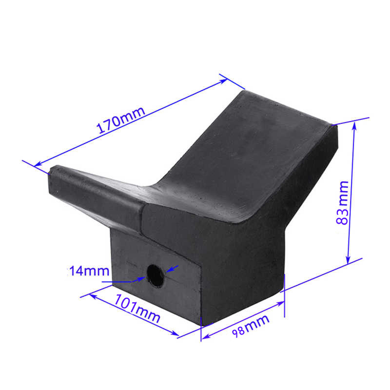 Boat Trailer Tie Down Engineering V Bow Stop 170mm with 14mm Hole Arch Stopper