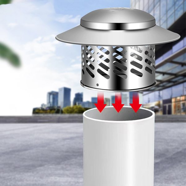 Outside Chimney Rain Cap Easy Installation Pipe Cap Rain Cover Roof Vent Cap