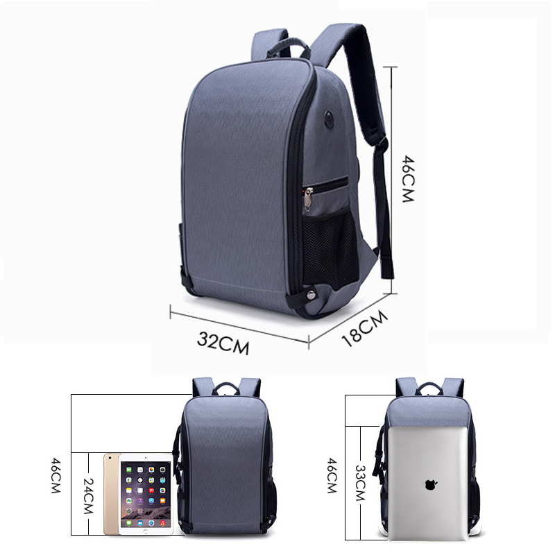 DSLR SLR Camera Backpack Travel Bag for Sony Nikon Canon Soft Case Waterproof Large Capacity