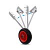 Easy Load Boat Launching Wheels Stainless Steel Dolly Transom Wheel for Inflatable Boat & Aluminium Boat