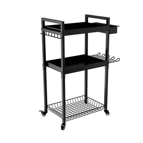 Floor-standing Power Tool Organizer Cart Iron Movable Hand Electric Drill Screwdriver Storage Holder