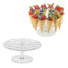 2pcs Ice Cream Cone Holder 16 Holes Acrylic Ice Cream Display Stand