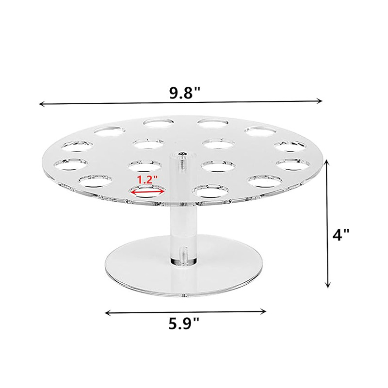 2pcs Ice Cream Cone Holder 16 Holes Acrylic Ice Cream Display Stand